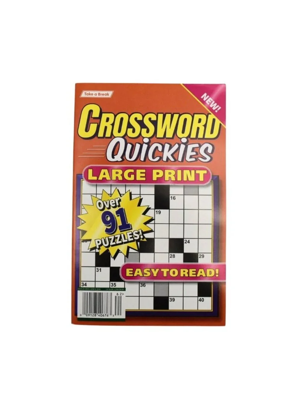 Set Of 6 Puzzle Books Sudoku Word Search Crossword Large Print Various Levels